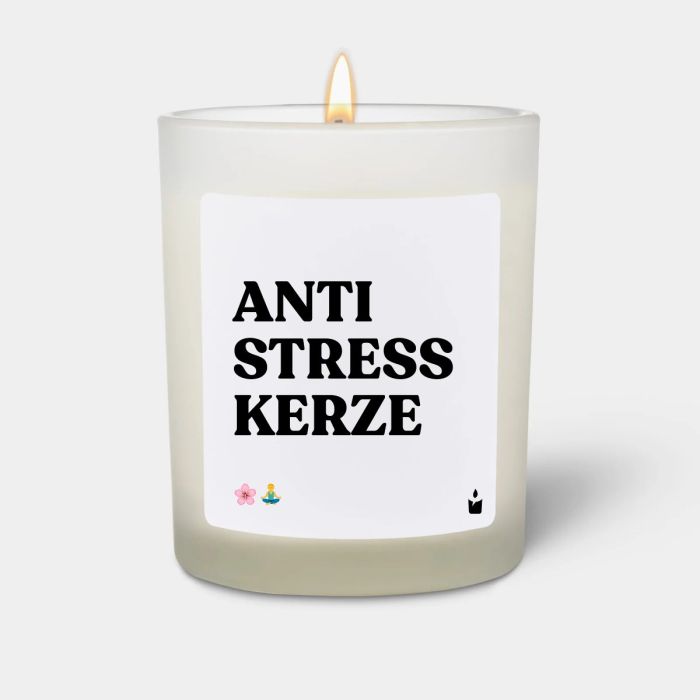 Duftkerze Weiss Woody Anti Stress Kerze