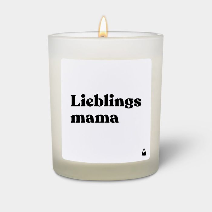 Duftkerze Weiss Woody Lieblingsmama