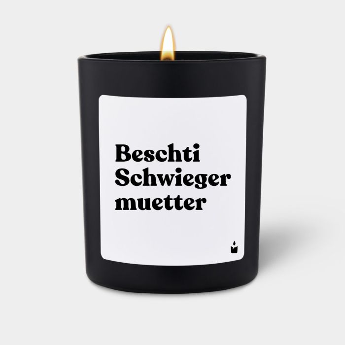 Duftkerze Schwarz Flowery Beschti Schwiegermuetter