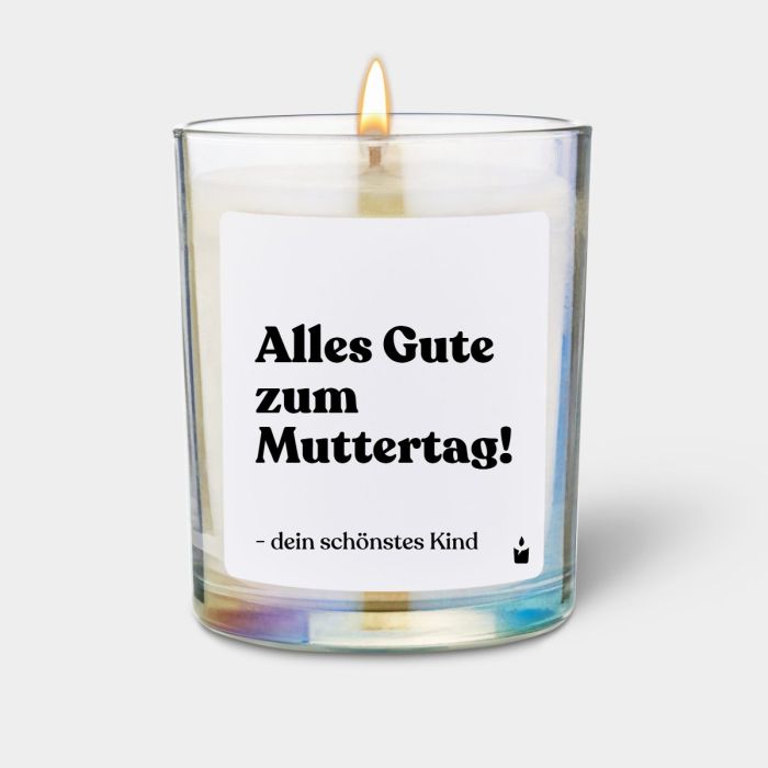 Duftkerze Rainbow Woody Alles Gute zum Muttertag! - dein schönstes Kind