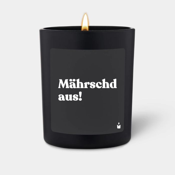 Duftkerze Schwarz Woody Mährschd aus!