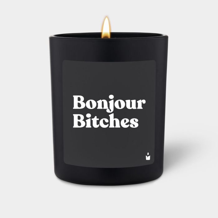 Duftkerze Schwarz Flowery Bonjour Bitches