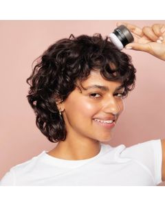 Volumengebendes Reisprotein-Trockenshampoo - Dunkel Getöntes Pulver