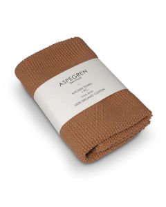 Küchentuch Aus 100 % Bio-Baumwolle – Gestrickt, Einfarbig In Café Creme