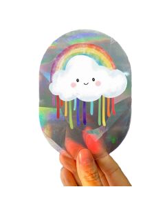 Sonnenfänger Fenstersticker Farbenregen Drizzle