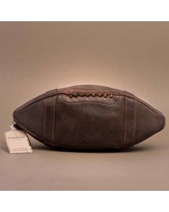 Kulturtasche aus Echtleder "American Football"