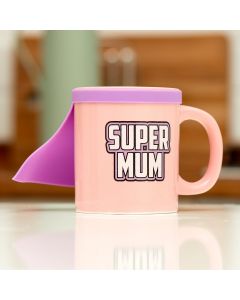 Tasse "Super Mum Mug" - inkl. Superheldenumhang