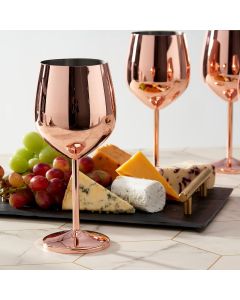 Edelstahl Weingläser Roségold 4er-Set