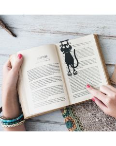 Lesezeichen Katze Schwarz