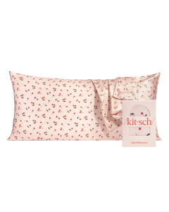 Satin Kissenbezug King Kirschen