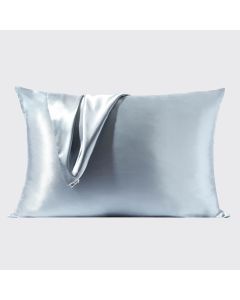 Satin Kissenbezug Queen Haze Blue