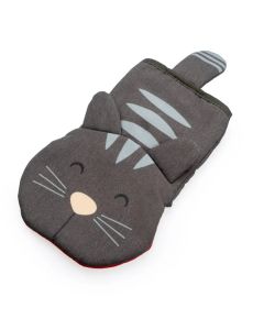 Küchenhandschuh Meow Grau Polyester Silikon