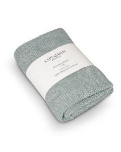 Küchentuch 100 % Bio-Baumwolle, Gestrickt, Helles Seegrün