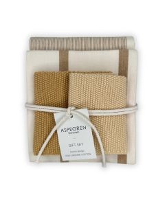 Geschirrtücher Geschenkset Bio-Baumwolle 4er-Set Sonnenblumensamen