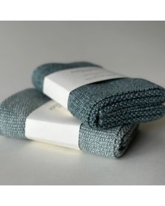 Küchentuch 100 % Bio-Baumwolle, Gestrickt, Helles Seegrün