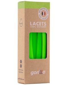 Elastische Schnürsenkel Flexibel Ohne Binden Breit Silikon Neon Green