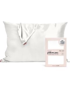 Satin Kissenbezug Queen Ivory