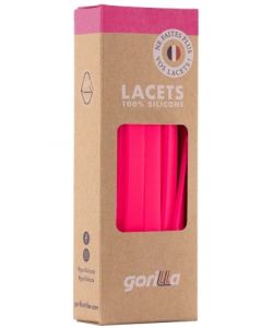 Elastische Schnürsenkel Flexibel Ohne Binden Breit Silikon Neon Rose