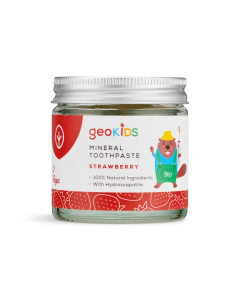 Geokids Mineralische Zahnpasta im Glas ohne Fluorid Erdbeere 60ml