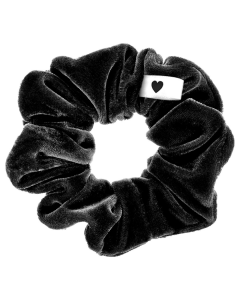 Samt-Scrunchie Schwarz