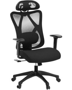 Bürostuhl Ergonomisch Computerstuhl Höhenverstellbar Schwarz