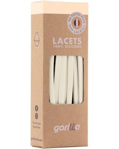 Elastische Schnürsenkel Flexibel Ohne Binden Schmal Silikon Vanilla