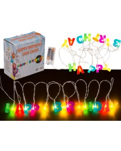 Lichterkette Happy Birthday 180cm