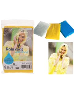 Regenponcho mit Kapuze