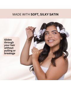 Satin Heatless Pillow Rollers 6er-Set