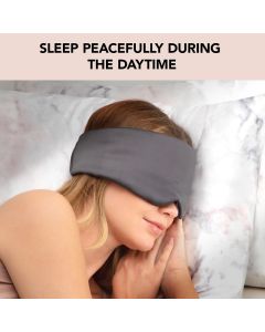 Satin Pillow Schlafmaske Charcoal
