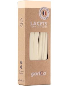Elastische Schnürsenkel Flexibel Ohne Binden Breit Silikon Vanilla
