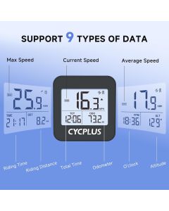 Fahrradcomputer G1 GPS Kabellos Kompakt 1.2 Zoll LCD