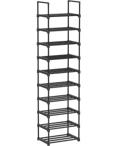 Schuhregal mit 10 Ebenen offener Schuhschrank