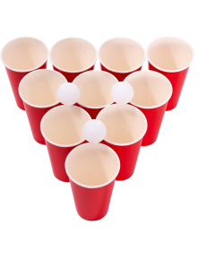 Beer Pong Set mit 25 Becher und 25 Bällen