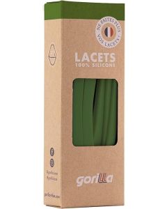Elastische Schnürsenkel Flexibel Ohne Binden Breit Silikon Olive Green