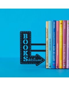 Buchstütze Bookshop Schwarz