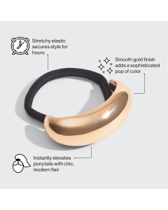 Haarband Metallwolke Gold M