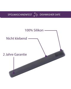 Teigrolle Silikon Schwarz