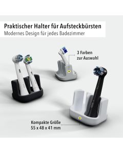 Aufsteckbürstenhalter 2er Weiss