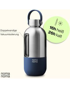 Trinkflasche Edelstahl auslaufsicher 750ml Soda Blue