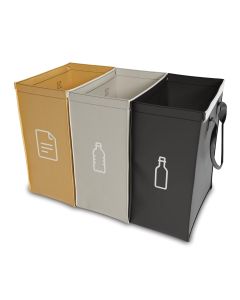 Mülltrennsystem 3er Set (ohne Beschriftung)