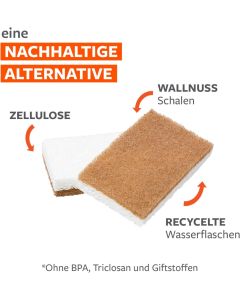 Walnuss-Schwamm In A Nutshell 2er-Pack