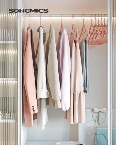 Kleiderbügel Samt 50er Set Roségold