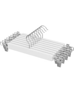 Hosenbügel Holz verstellbare Klammern 8er Set