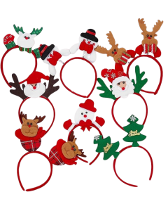 Haarreif Weihnachtsmotive 8 Stück