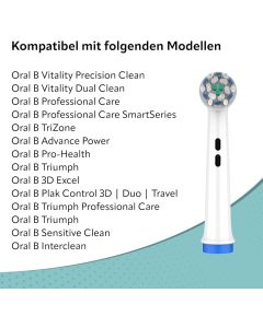 Ersatzbürsten Ultra Sensitive kompatibel mit Oral-B (8er Pack)