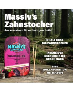 Massiv's Nightkiller Zahnstocher mit Geschmack Berrymix Ice