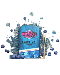Massiv's Blaulicht Zahnstocher mit Geschmack Blueberry Ice in Metalldose