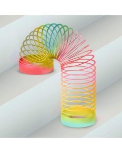Springfeder Rainbow Spirals Slinky Toy 2 Stück