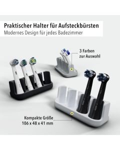 Aufsteckbürstenhalter 4er Schwarz